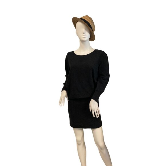Mossimo Women's Charcoal Gray Knit Winter Dress Size M - Picture 1 of 5